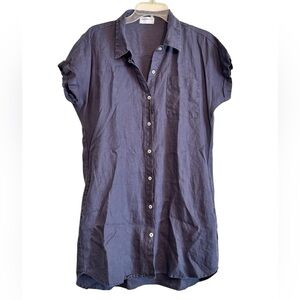 Allen Allen Linen Safari Cargo Dress Shirt
